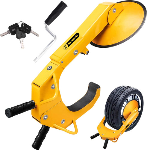 Wheel clamp heavy duty - heavy, steel