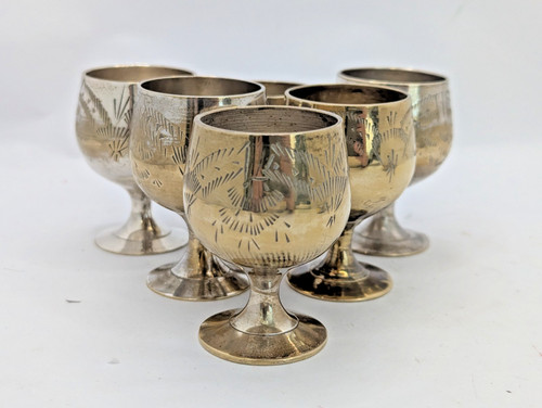 Vintage brass silver plated - silver,