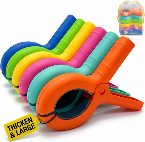 Large beach towel clips - beach,