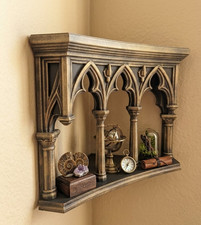 Gothic Cathedral Corner Shelf