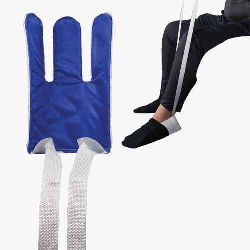 Flexible sock and stocking aid - sock,