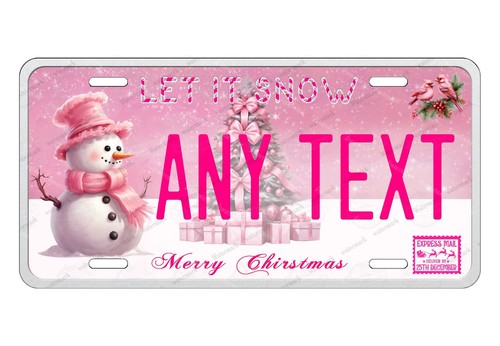Pink christmas snowman winter - christmas,