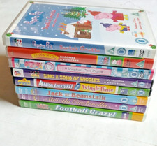 8 x Pre-School Cartoon DVDs Peppa Pig Hello Kitty Shopkins The Wiggles CBeebies