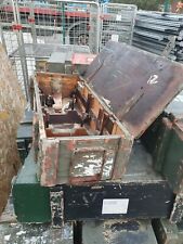 vintage wooden ammo box