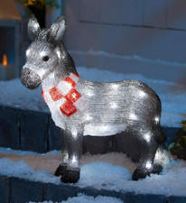 Christmas acrylic donkey - christmas,