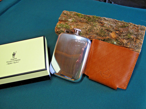 Sheffield pewter hip flask - pewter,