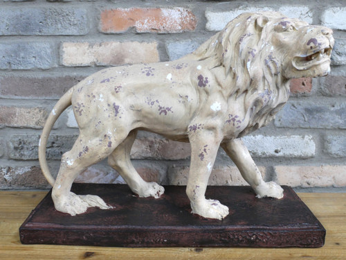 Large rustic lion - lion, garden
