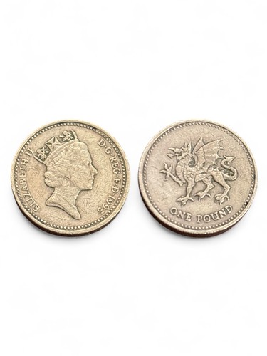 1995 welsh dragon coin - dragon, £1