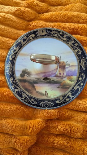 Old mill china rare hand - old,