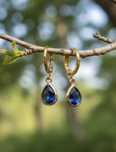 Sapphire blue 18k gold - blue,