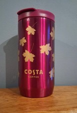 NEW - COSTA COFFEE - Limited Edition MAPLE LEAF AUTUMN 2025  Travel Cup   12oz  