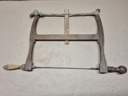 Antique inch wood bow saw - 11,