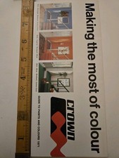 Vintage 1971 Crown Paints Colour Guide – Retro Paint Chart & Interiors Brochure