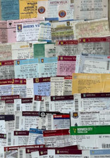 ASTON VILLA HOME AND AWAY TICKETS  1960 - 2018 YOU CHOOSE 50++