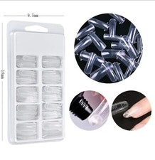 100Pcs set Poly Dual Forms Nail Gel Quick Building Mold Tips Nail Extension Tool