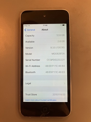 Ipod touch 5th - 5th, space