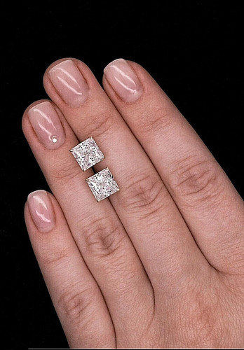 Princess cut vvs1 d lab - 4,