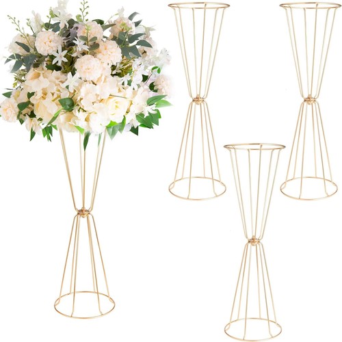 Gold vases wedding - gold,