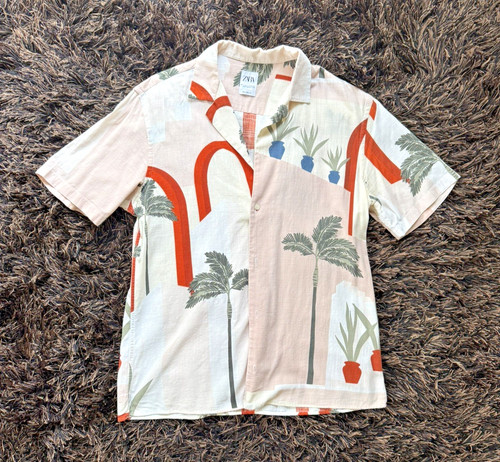 Zara men textured graphic - men's,