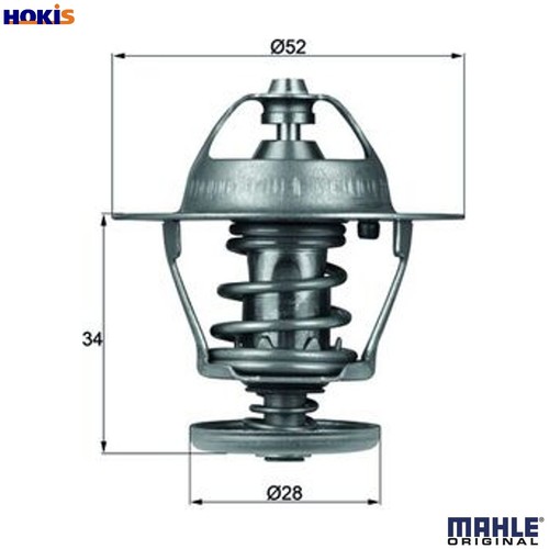 Thermostat coolant 88d - tx, 68