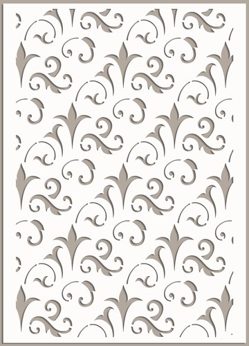 Floral lace stencil - floral,