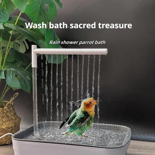 Automatic parrot bird bath tub - parrot,