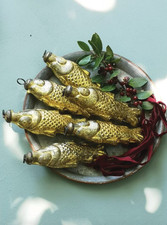 Vintage Antique Gold Glass