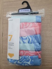 M&S  Girls 7 Pack Cotton
