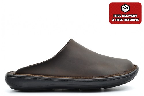 Roamers mens leather slippers - leather,