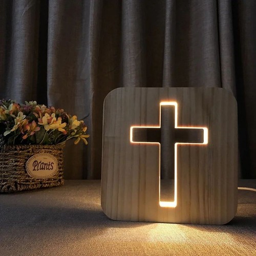 Jesus cross statue wooden - statue,