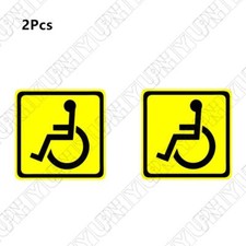 2Pcs Handicap Sign Wheelchair