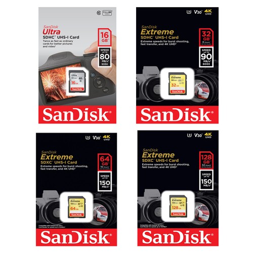 32gb 64gb 128gb sandisk - sd,
