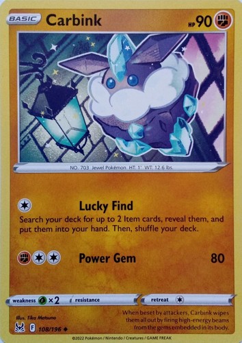 Carbink uncommon lost - carbink,