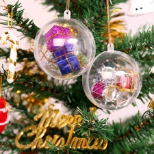 20Pcs 10CM Clear Christmas