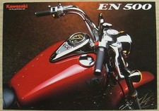 KAWASAKI EN 500 MOTORCYCLE Sales Brochure 1996 #99949-1056 ALL-E V-XI