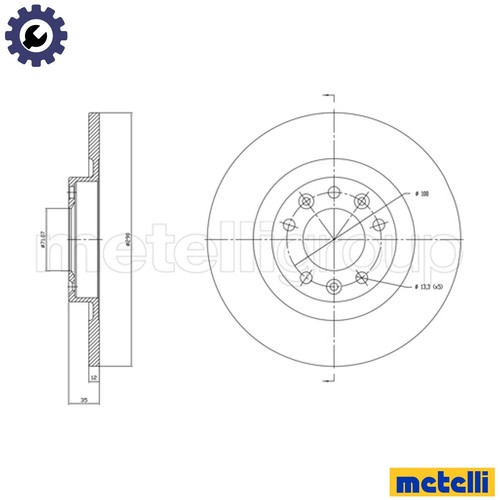 Brake disc 1760c - 2x, 23-1760c