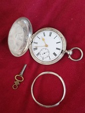 Full hunter silver key wind - silver,
