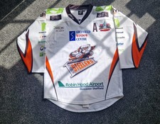 Sheffield Steelers Away (white/orange) Play Off Jersey 2014/15 - Mattieu Roy 15