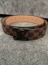 Mens Brown Leather Belt 110CM