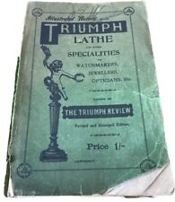 1895 Watchmaker Jewellers Triumph Lathe Sales Product Catalogue 238 Pages 19th C
