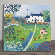 Hen House Ceramic Tile Picture
