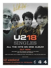 U2 ENTIRE GROUP AUTOGRAPHED