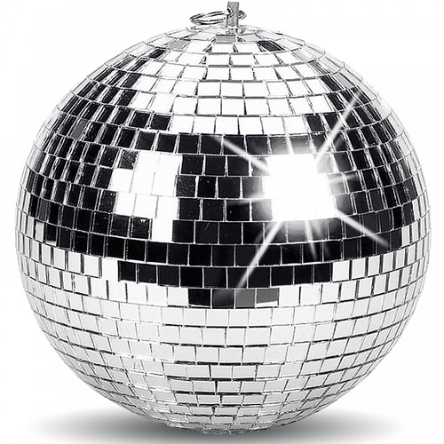 Lightweight silver mirror - silver, ball