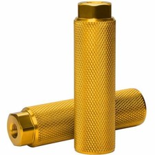 MTB BMX Bike Alloy Foot Stunt Peg 3/8'' Axle Footrest-Lever Cylinder Grip UK