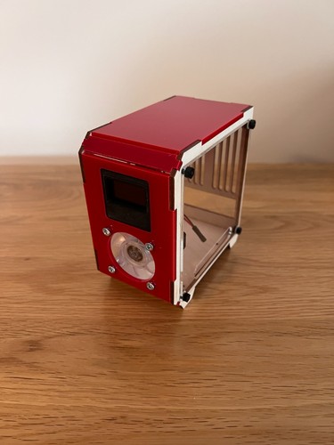 Red raspberry 5 tower - red, pi