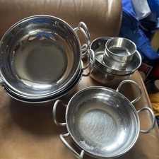 Bin Lot Balti Dish, 20/15cm, Curry Serving Deep Dishes Stainless Steel