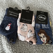 Ladies Ankle Socks x 3 Brand