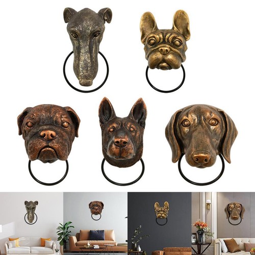 Wall hanging sculpture dog - hanging,