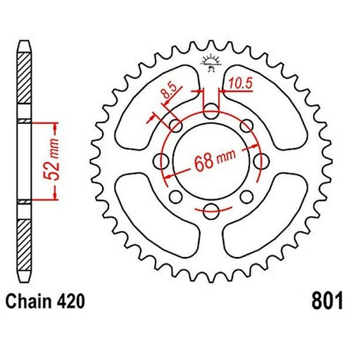 Jtr801 crown 30 teeth - crown,