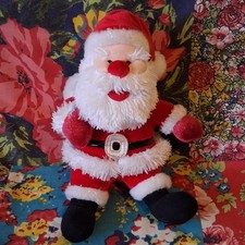 TESCO 9" VINTAGE SANTA FATHER CHRISTMAS SOFT TOY PLUSH CHILLY & FRIENDS 2005